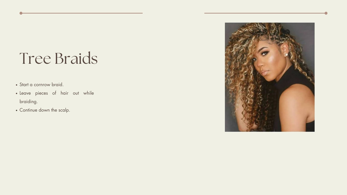 E-book: Step by step by learning Black hair braids.